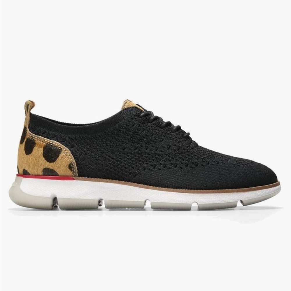 Cole Haan Black and Tan Sneakers with Textured Design
